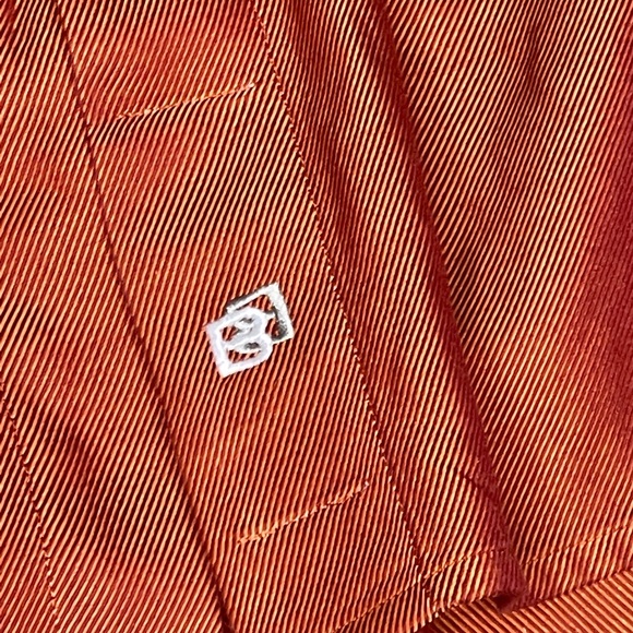 Men’s casual burnt orange button down shirt - Picture 2 of 5